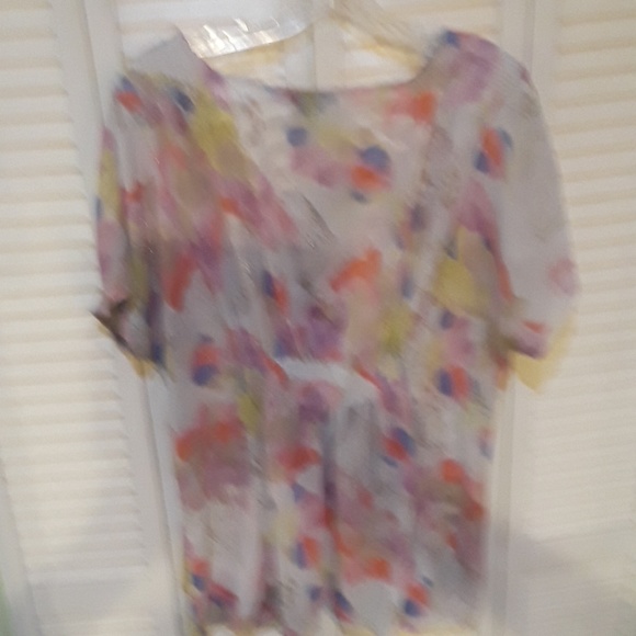 EUC LANE BRYANT SHEER TOP - Picture 4 of 6